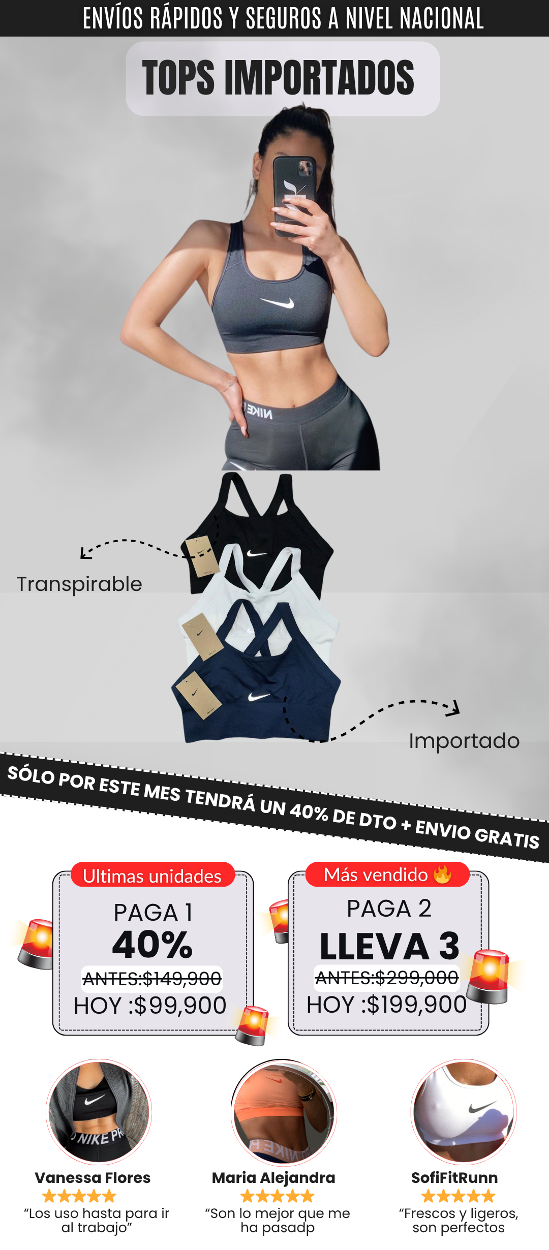 Tops Nike Importados