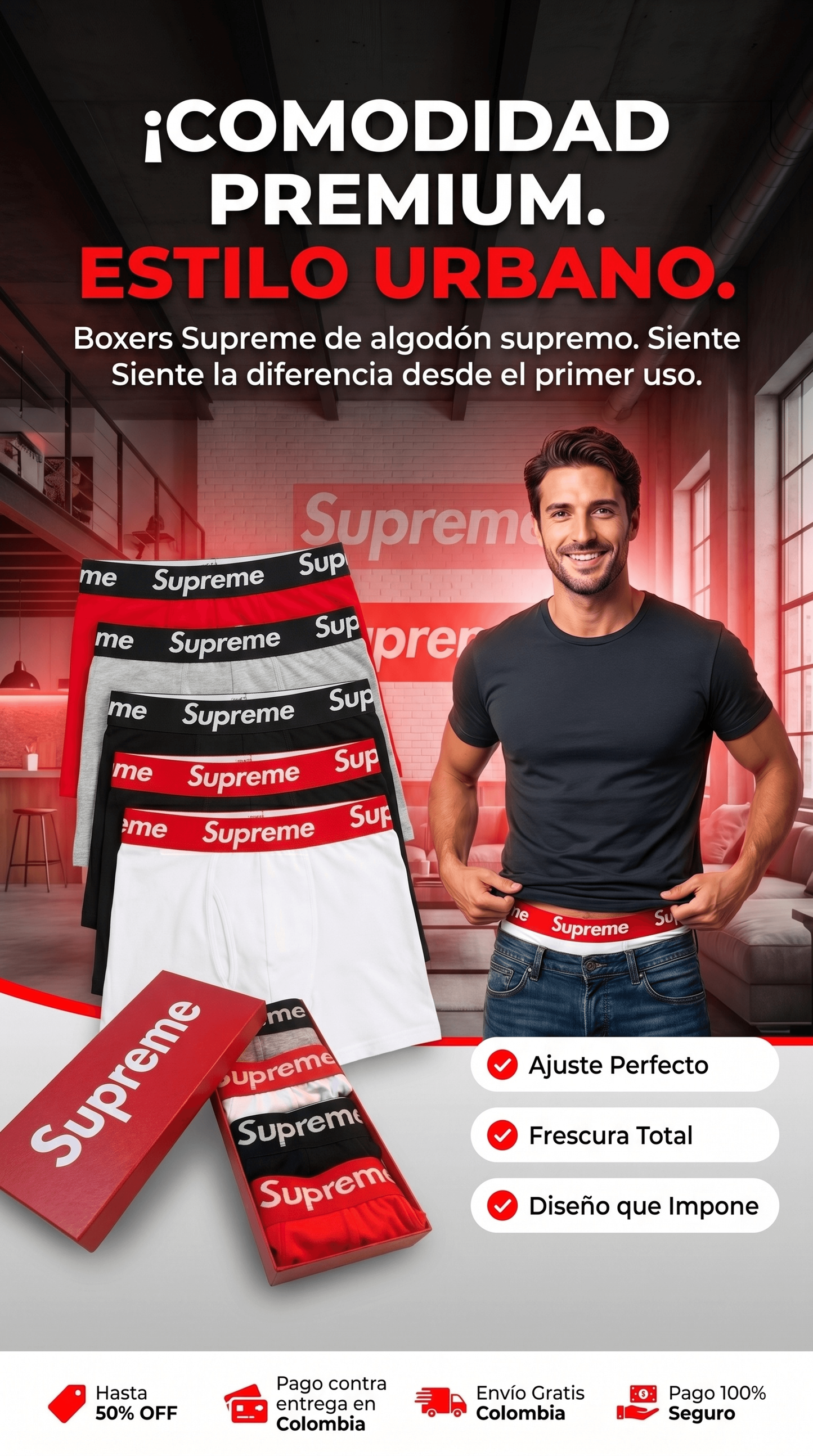 Pack de Boxers Importados x3