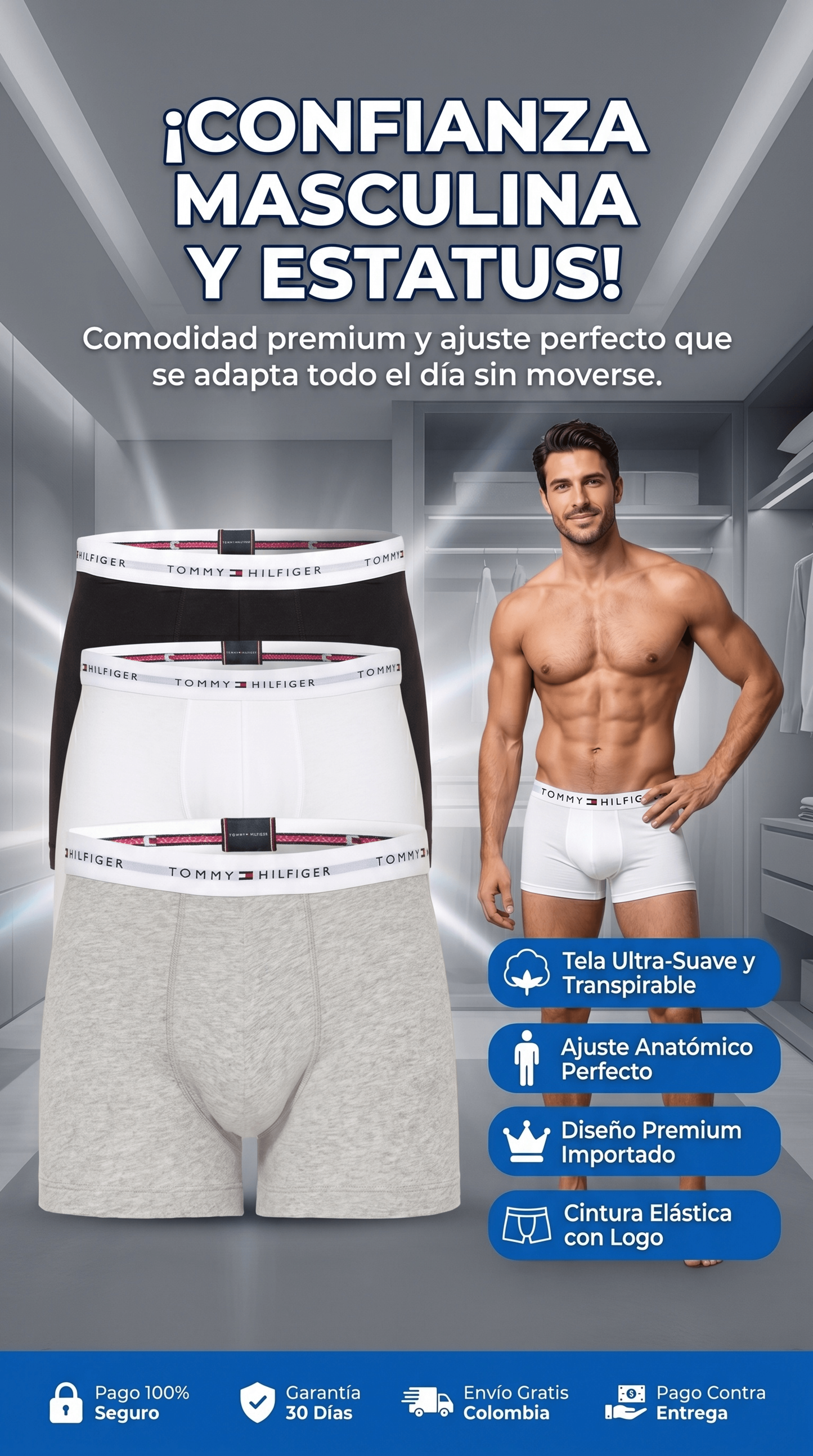 paquete Boxers Importados x3