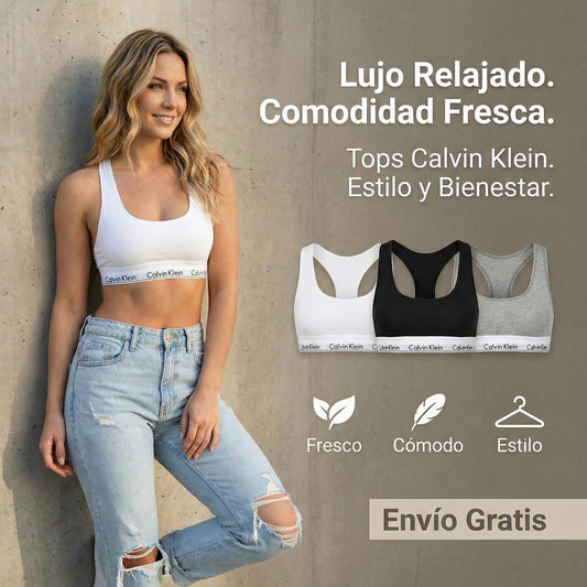 Tops 100% algodón